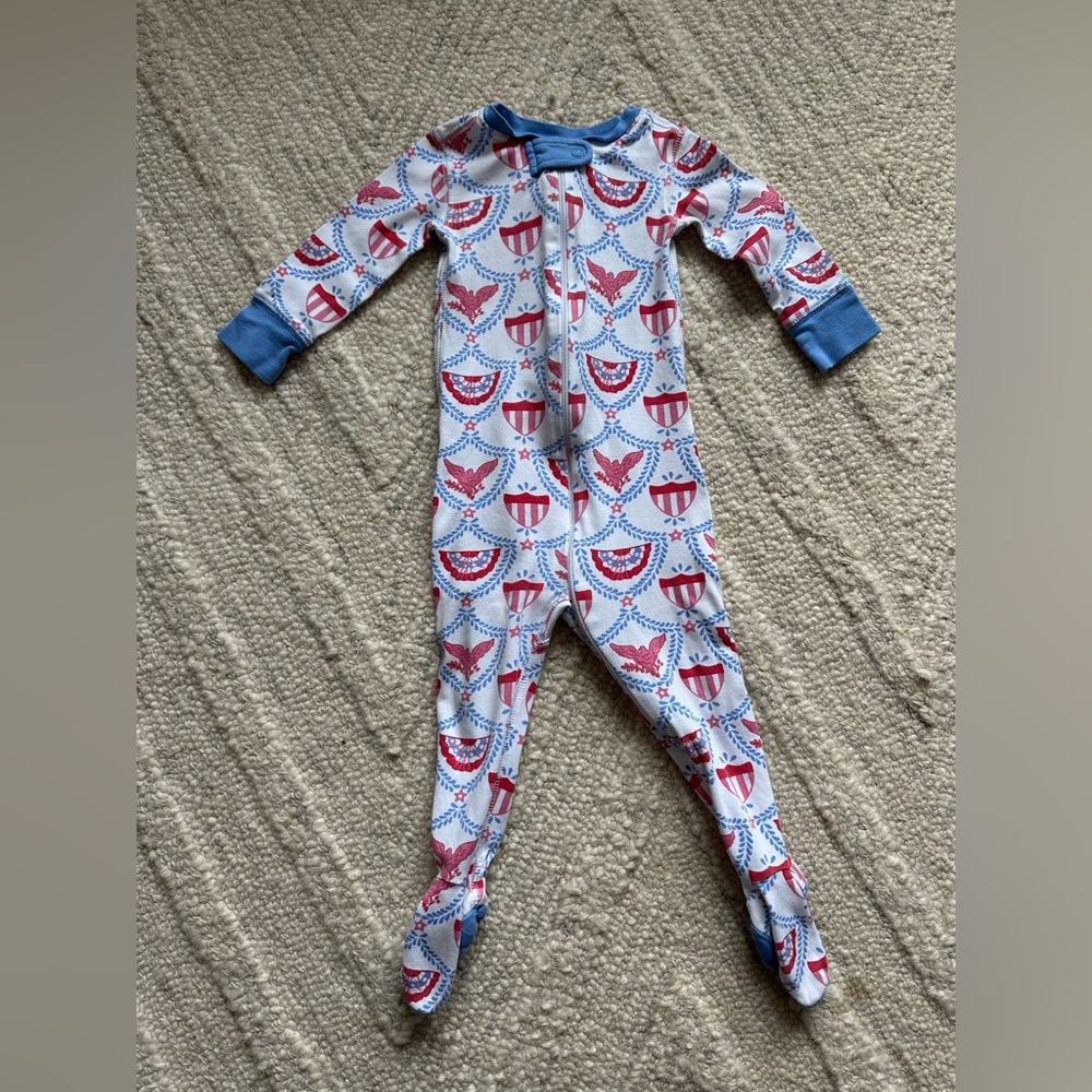 TBBC The Beaufort Bonnet Company Knox’s Night Night American Swag Size 12-18 Mo